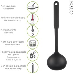 Cucharon Servir Cocina Nylon Basic 32 x 9.5 cm.