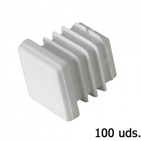 Contera Plastico Cuadrada 30x30 mm. Bolsa 100 Unidades