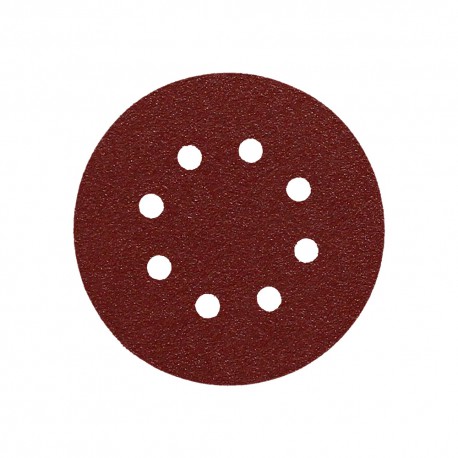 Lija Recambio Velcro Disco Ø 125 mm. con Agujeros Grano  80 (10 Piezas)