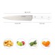 Cuchillo Husky Verduras 17 cm. Hoja Acero Inoxidable, Cuchillo Verduras, Cuchillo Cortar Verduras Mango Ergonomico Blanco