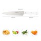 Cuchillo Husky Verduras 15 cm. Hoja Acero Inoxidable, Cuchillo Verduras, Cuchillo Cortar Verduras Mango Ergonomico Blanco