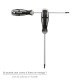 Destornillador Torx Inviolable Acero S2 Mango TPR Bimaterial. Medida T20 x Ø 5,0 x 75 mm.