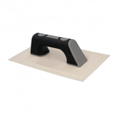 Llana / Talocha Con Mango de Plastico ABS Borde Flexible. Especial Lechadas. Base 30,50 x 14 cm. Mango Ligero y Ergonomico