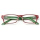 Gafas Lectura Kansas Rojo / Verde. Aumento +2,5 Gafas De Vista, Gafas De Aumento, Gafas Visión Borrosa