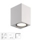 Lampara Aplique Cuadrado GU10 IP65 Color Blanco Aplique Techo, Luz Jardín, Lámpara Jardín, Luz Exterior, Aplique Jardín