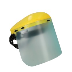 Protector Facial Con Arnes Ajustable Pantalla Policarbonato 390x200 mm. visera Seguridad, Anti Impactos, Casco Desbrozadora