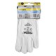 Guantes Trabajo Piel FLOR 8" Con Colgador (Par)