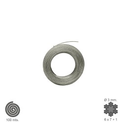 Cable Galvanizado   3 mm. (Rollo 100 Metros) No Elevacion
