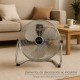 Ventilador Suelo Cromado 120 Watt Ø50 cm.