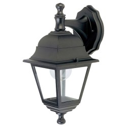 Farol Jardin Soporte Alto Negro.