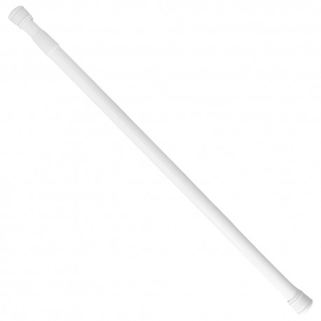 Barra Para  Cortina Ducha Extensible Aluminio Blanco 125 a 220 cm.