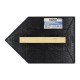 Talocha Plastico Punta Mango Madera 27 x 18 cm. Negro Con Alveolos.