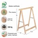 Caballete Madera de Pino Macizo 74x74cm Alto