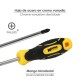 Destornillador Mango Bimaterial Phillips Nº 0 / 75 mm. Destornillador Plano, Cromo Vanadio,