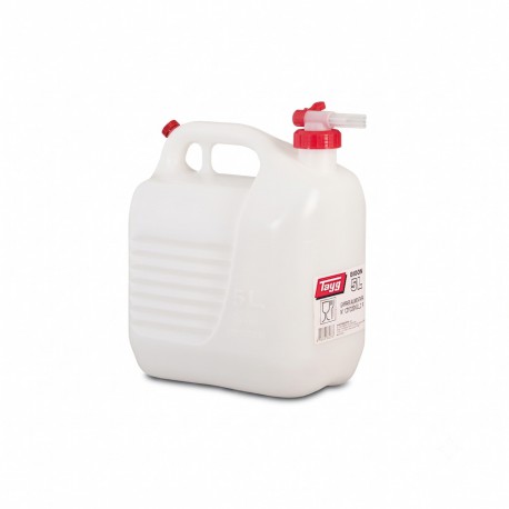 Bidon Con Grifo Plastico Alimentario 5 Litros
