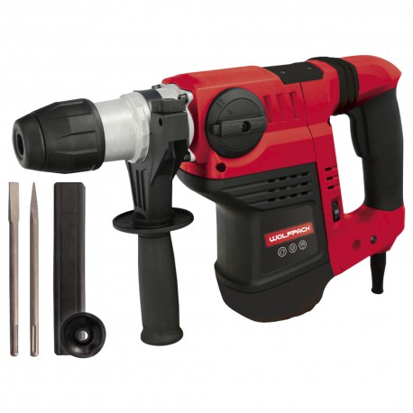 Martillo Demoledor Perforador SDS MAX 1.500 Watt. Con Accesorios y Maletin. 4.000 IPM 6 Julios.