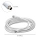 Prolongación Para Televisión - Vídeo De 3 M. Conector De 9,5 Mm Blanco.