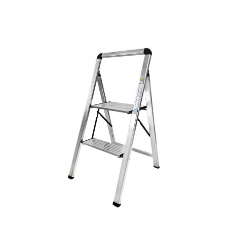 Escalera Plana Aluminio 2 Peldaños
