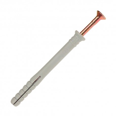 Taco Clavo Con Tirafondo MN/110/ 10x100 mm. (Caja de 100 piezas)