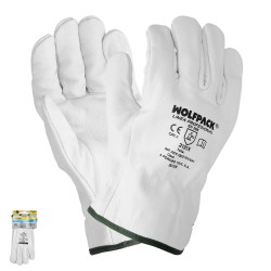 Guantes Trabajo Piel FLOR 7" Con Colgador (Par)